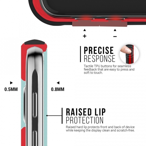 Caseology Galaxy S6 Threshold Serisi Klf (Red/ Black)