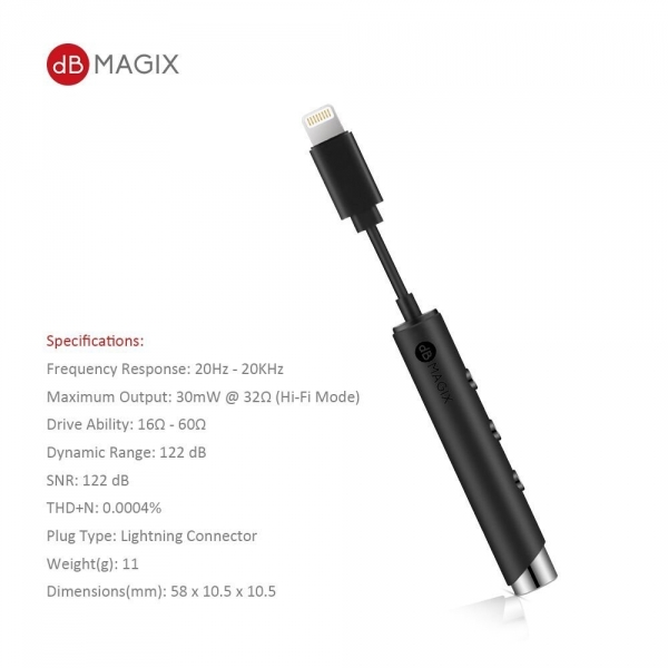 dB MAGIX AC3 Hi-Fi Lightning Kulakl�k Amplifikat�r (Siyah)