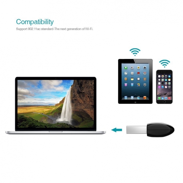 dodocool AC600 WiFi Adapt�r