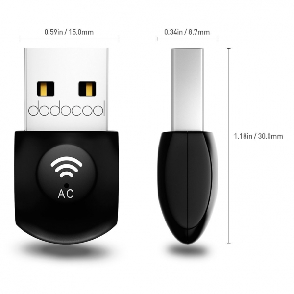 dodocool AC600 WiFi Adapt�r