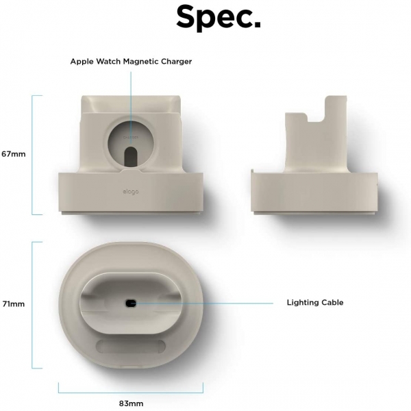 elago 2si 1 Arada Mini Silikon arj Stand-Classic White