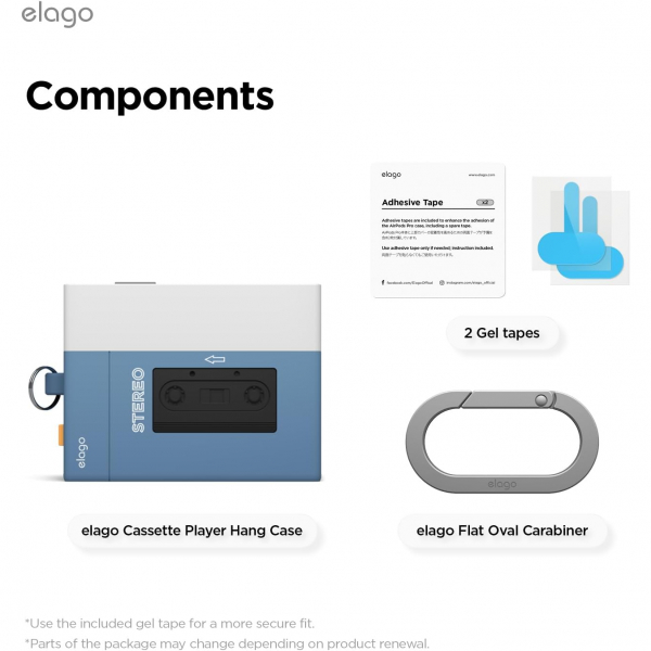 elago Apple AirPods Pro 3 Kaset Tipi Klf-Blue