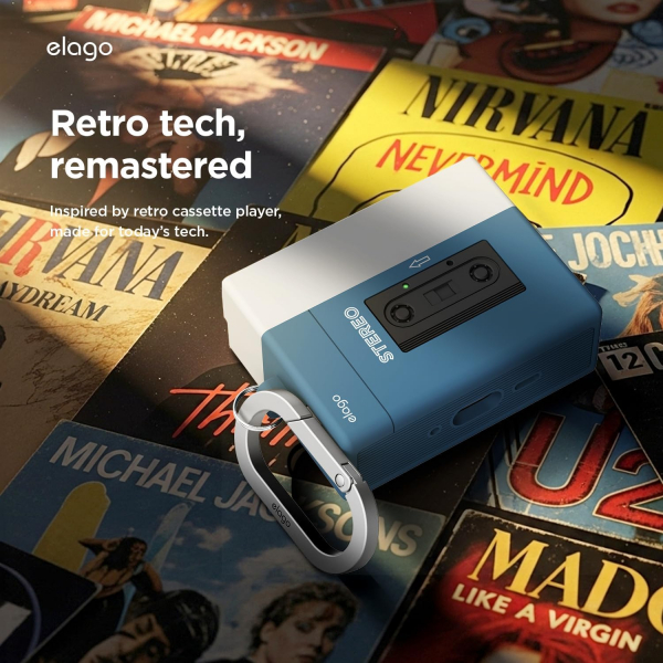 elago Apple AirPods Pro 3 Kaset Tipi Klf-Blue