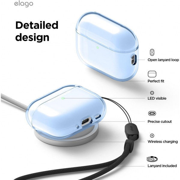 elago Apple AirPods Pro 3 effaf Klf-Aqua Blue