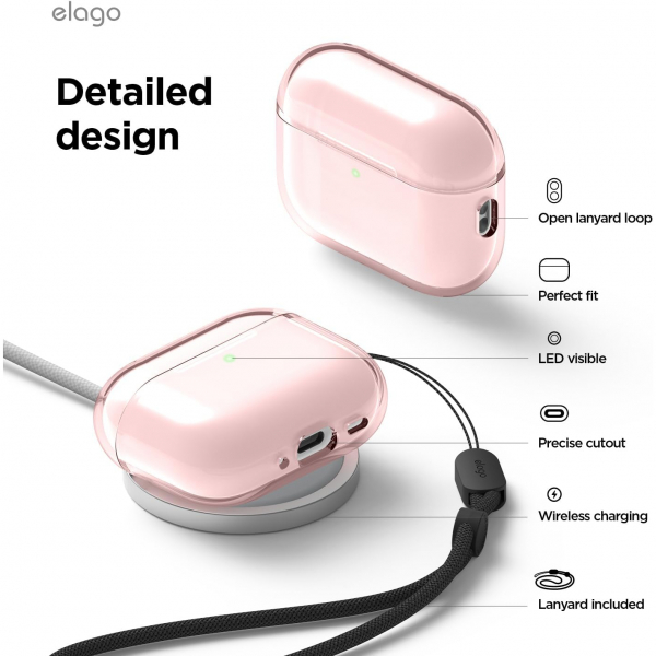 elago Apple AirPods Pro 3 effaf Klf-Lovely Pink
