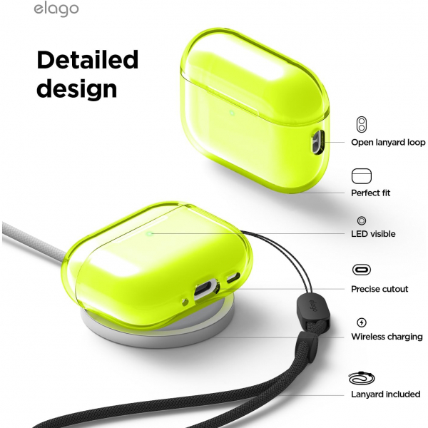 elago Apple AirPods Pro 3 effaf Klf-Neon Yellow