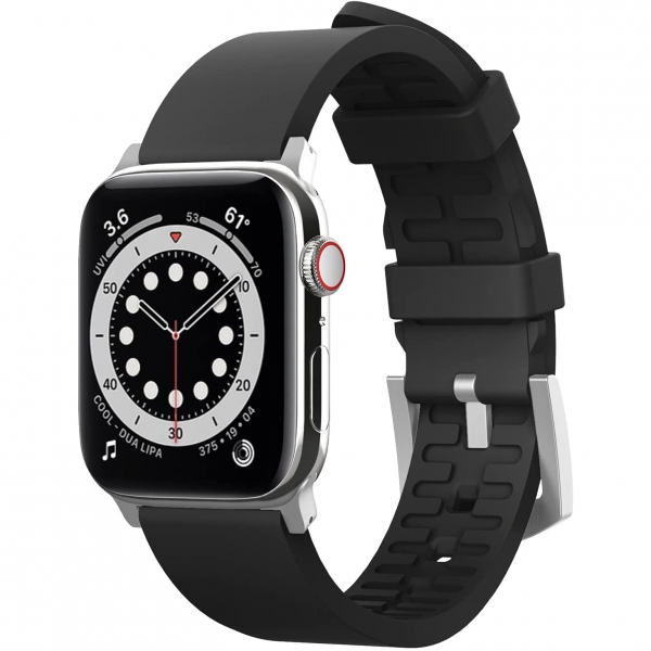 elago Apple Watch 7 Silikon Kay (41mm)-Black