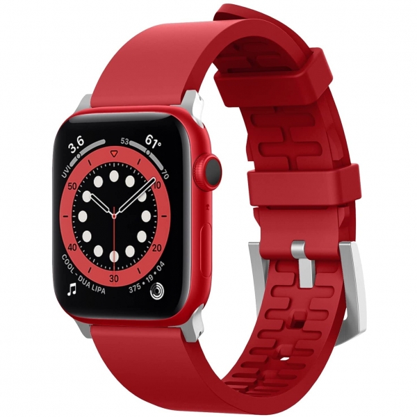 elago Apple Watch 7 Silikon Kay (41mm)-Red