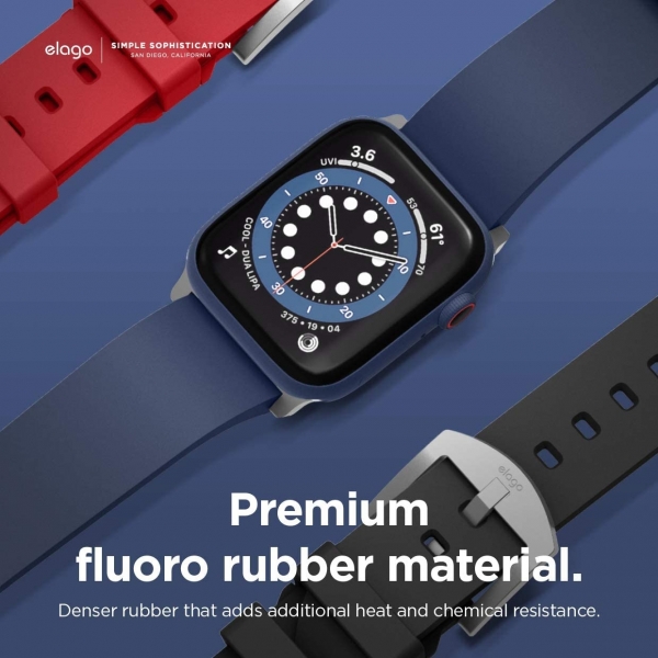 elago Apple Watch 7 Silikon Kay (45mm)-Navy