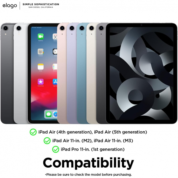 elago Apple iPad Air M2/M3 Uyumlu Klf (11 in)-Sand Pink