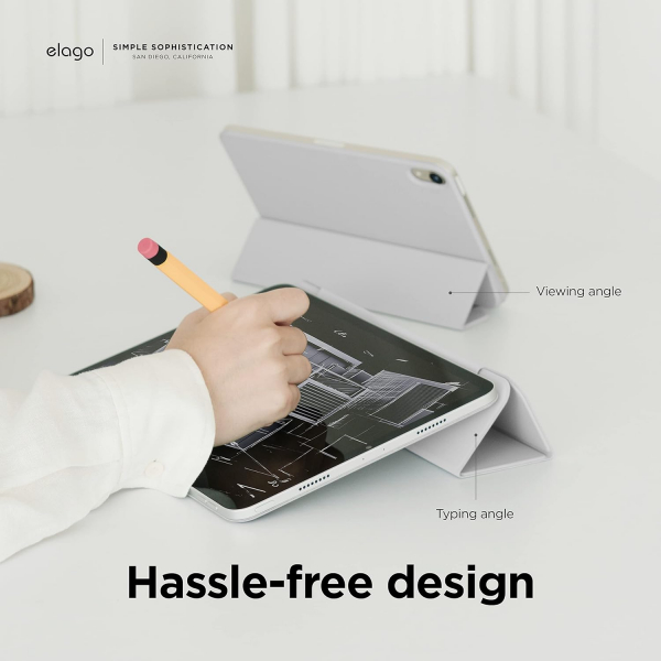 elago Apple iPad Air M2/M3 Uyumlu Klf (11 in)-Light Grey