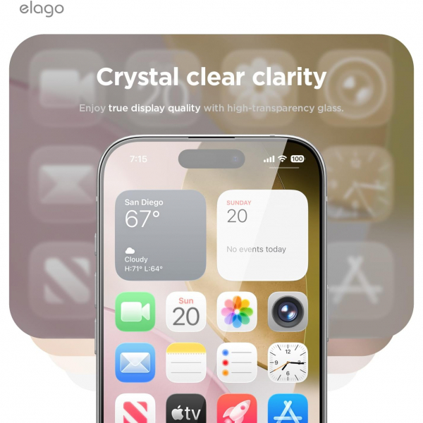 elago Apple iPhone 17 Ekran Koruyucu (2 Adet)