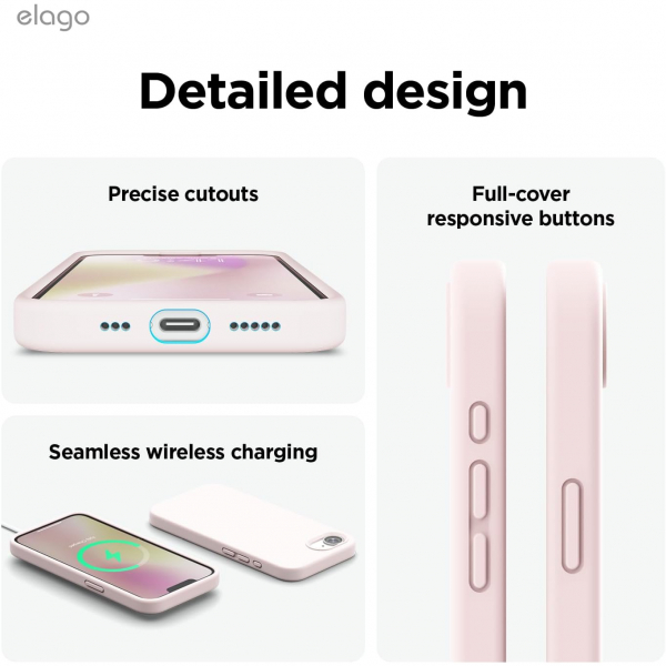 elago Apple iPhone 16e Manyetik Klf-Lovely Pink
