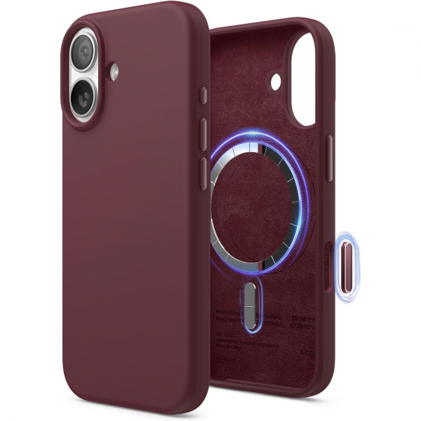 elago Apple iPhone 17 Manyetik Klf-Burgundy