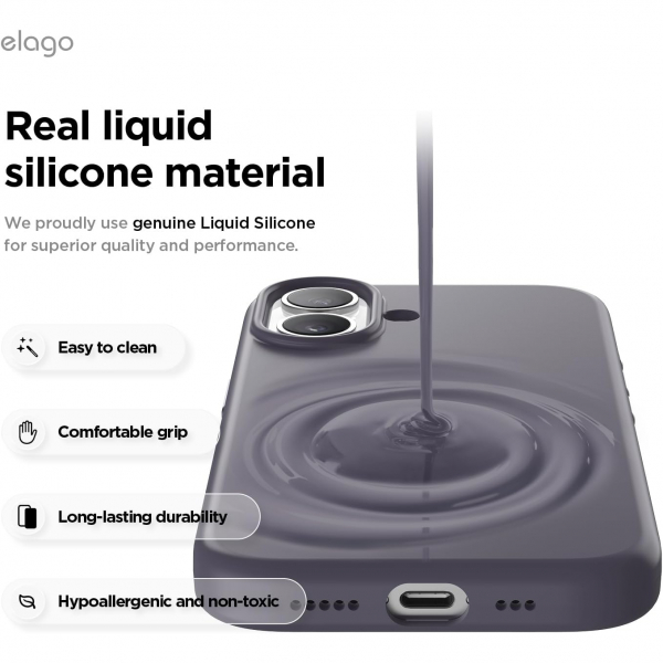 elago Apple iPhone 17 Manyetik Klf-Deep Purple