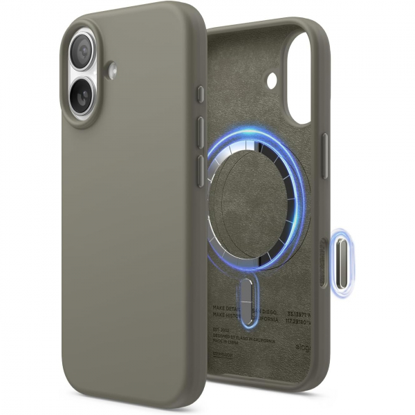 elago Apple iPhone 17 Manyetik Klf-Medium Grey