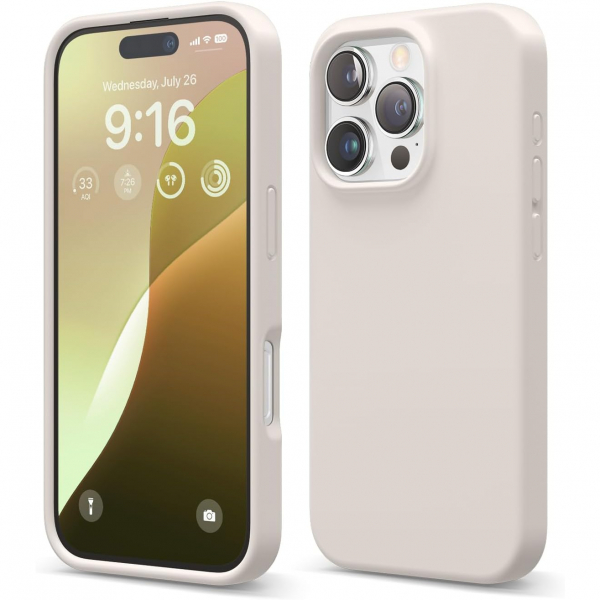 elago Apple iPhone 16 Pro Silikon Klf-Stone