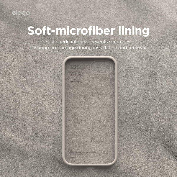 elago Apple iPhone 16e Silikon Klf-Stone
