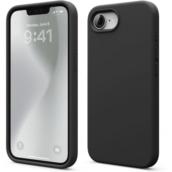 elago Apple iPhone 16e Silikon Klf-Black