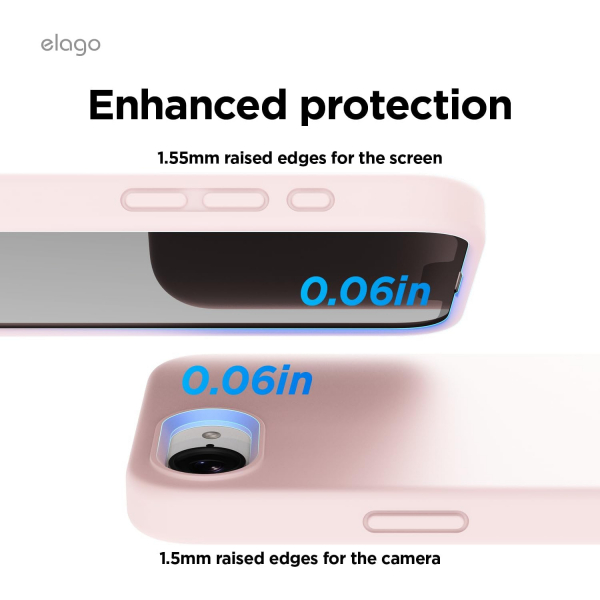 elago Apple iPhone 16e Silikon Klf-Lovely Pink