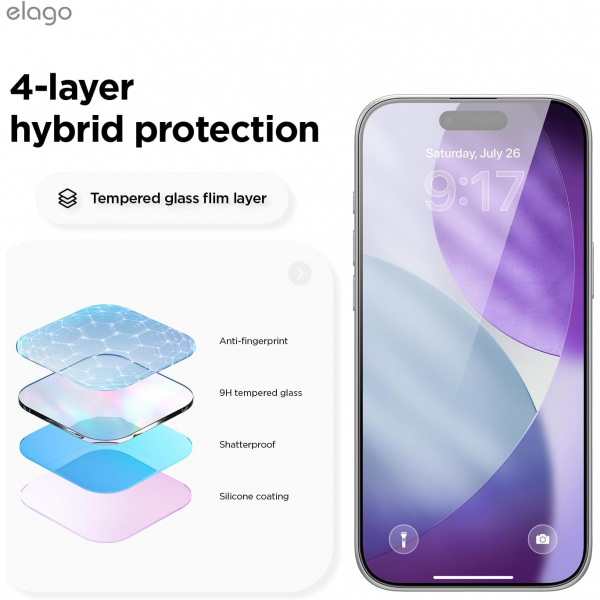 elago Apple iPhone Air Ekran Koruyucu (2 Adet)
