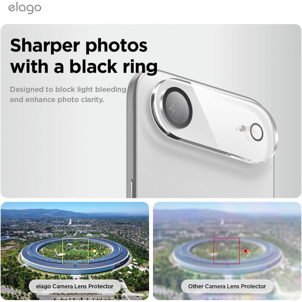 elago Apple iPhone Air Kamera Lens Koruyucu(2 Adet)