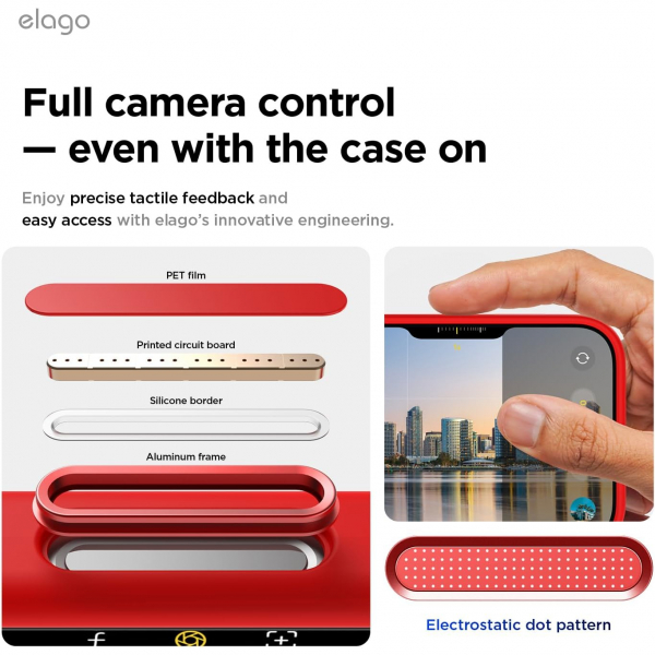elago Apple iPhone Air Manyetik Klf-Red