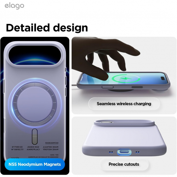 elago Apple iPhone Air Manyetik Klf-Purple