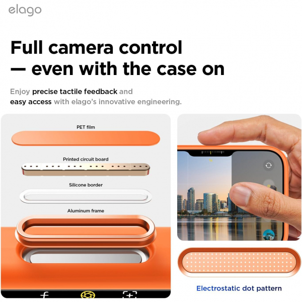 elago Apple iPhone Air Manyetik Klf-Orange
