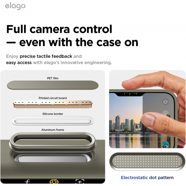 elago Apple iPhone Air Manyetik Klf-Medium Grey