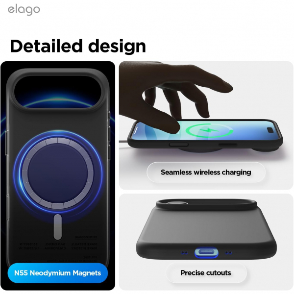 elago Apple iPhone Air Manyetik Klf-Black