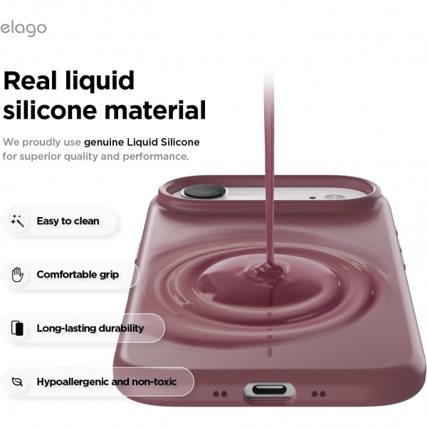 elago Apple iPhone Air Manyetik Klf-Burgundy