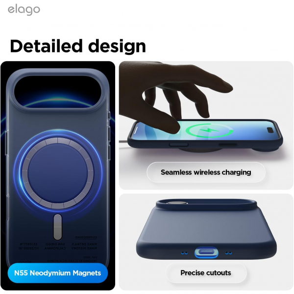 elago Apple iPhone Air Manyetik Klf-Jean Indigo