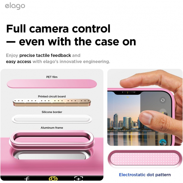 elago Apple iPhone Air Manyetik Klf-Hot Pink