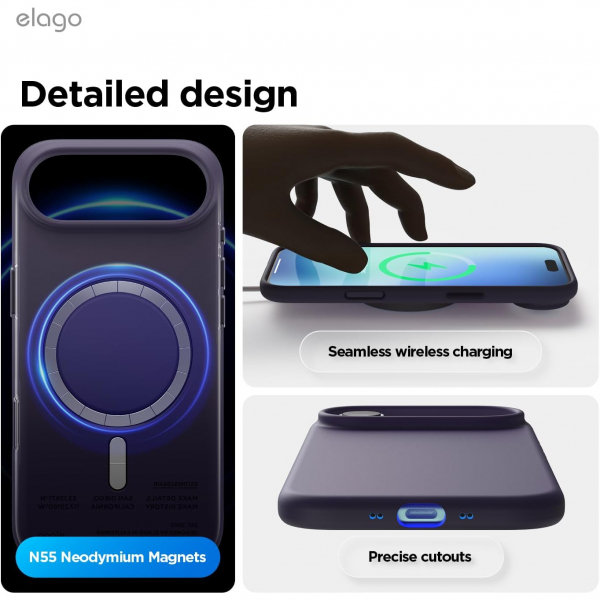 elago Apple iPhone Air Manyetik Klf-Deep Purple