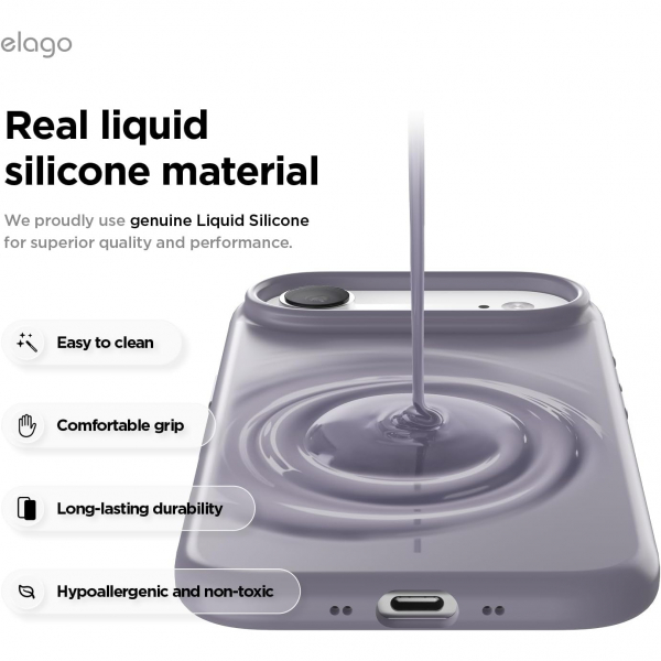 elago Apple iPhone Air Manyetik Klf-Deep Lavender