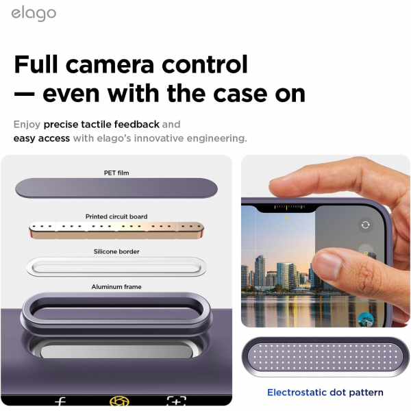 elago Apple iPhone Air Manyetik Klf-Deep Lavender