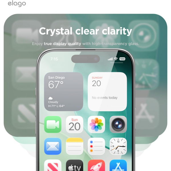 elago Apple iPhone 17 Pro MaxEkran Koruyucu (2 Adet)