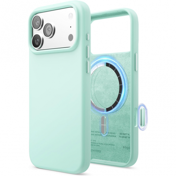 elago Apple iPhone 17 Pro Max Manyetik K�l�f-Aqua Sky