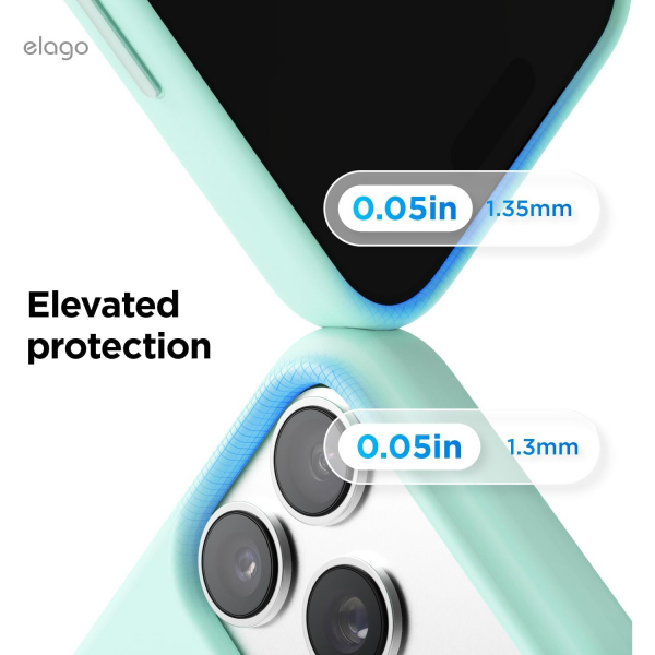 elago Apple iPhone 17 Pro Max Manyetik K�l�f-Aqua Sky
