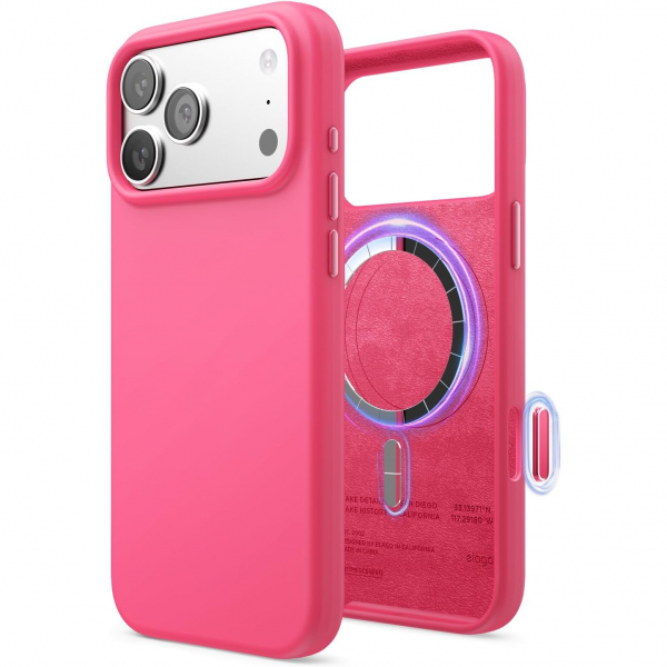 elago Apple iPhone 17 Pro Max Manyetik K�l�f-Ice Red