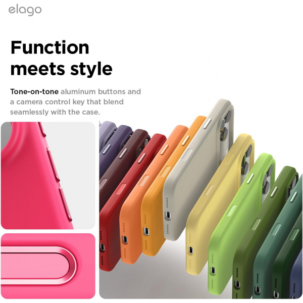 elago Apple iPhone 17 Pro Max Manyetik K�l�f-Ice Red