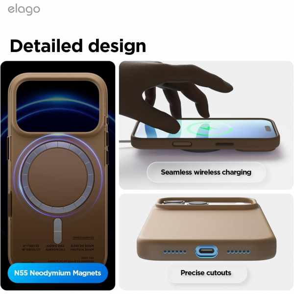 elago Apple iPhone 17 Pro Max Manyetik K�l�f-Brown