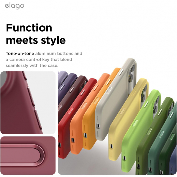 elago Apple iPhone 17 Pro Max Manyetik K�l�f-Burgundy