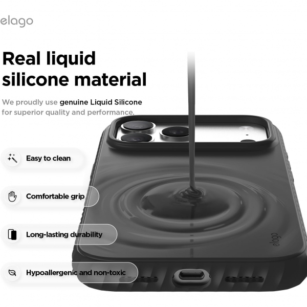 elago Apple iPhone 17 Pro Max Ridge Klf-Black
