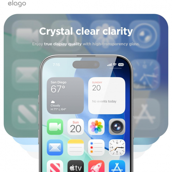 elago Apple iPhone 17 Pro Ekran Koruyucu (2 Adet)