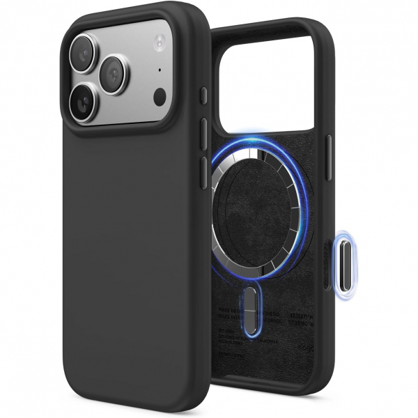 elago Apple iPhone 17 Pro Manyetik Klf-Black