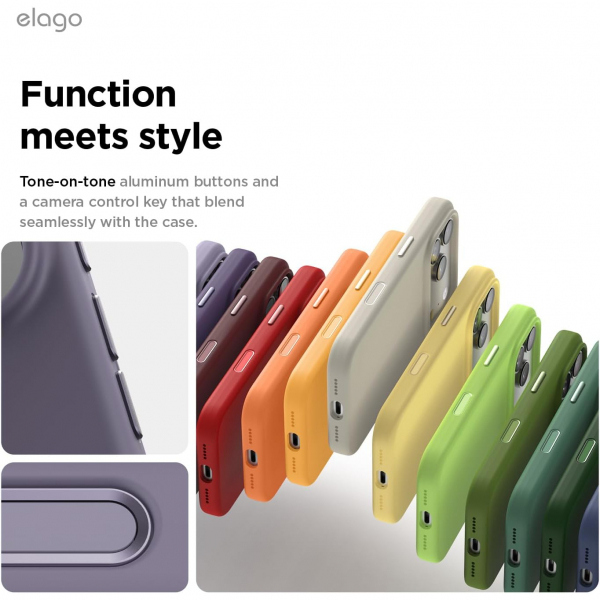 elago Apple iPhone 17 Pro Manyetik Klf-Deep Lavender