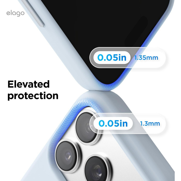 elago Apple iPhone 17 Pro Manyetik Klf-Light Blue