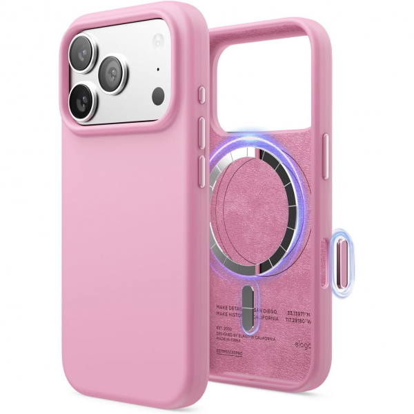 elago Apple iPhone 17 Pro Manyetik Klf-Hot Pink